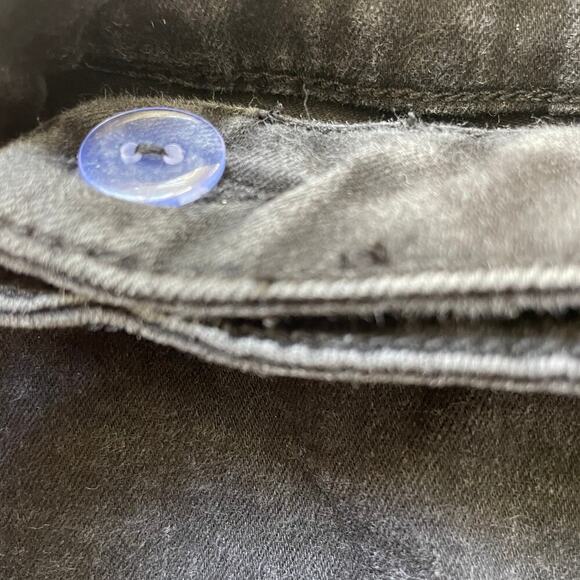 We The Free 8 Black Denim Mini Skirt | Snap Front Detail, Y2K Grunge Vibes - Picture 6 of 6